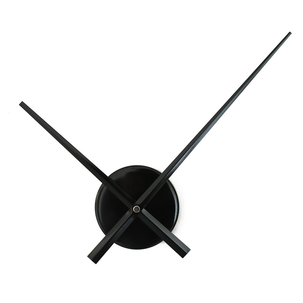 Elegant Große Wanduhr Zeiger Wanduhr BIG TIME schwarz nur Zeiger ohne Ziffern